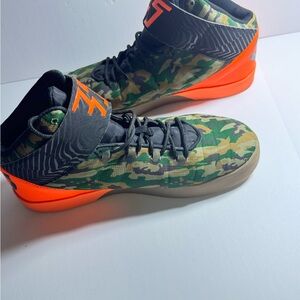 Nike KD Vulc Lifestyle Men 6.5Y Camo Green Orange Good 718551-300 High Top